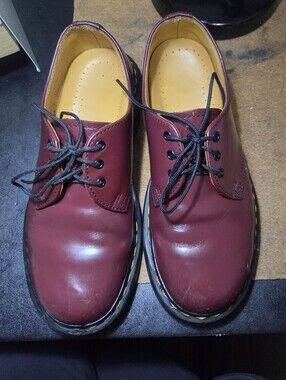 Dr. Martens Burgundy Oxford Shoes